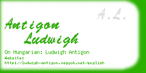 antigon ludwigh business card
